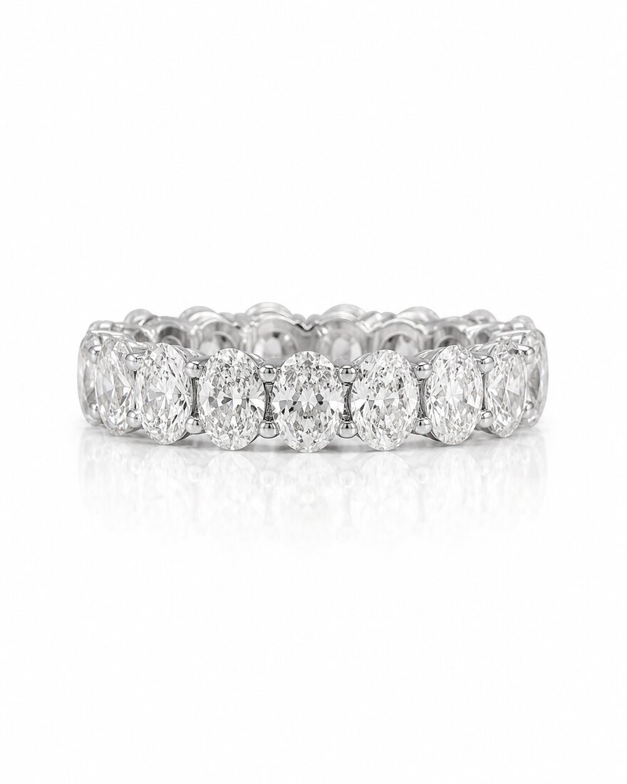 Anello Fascia con Filo di Diamanti 3
