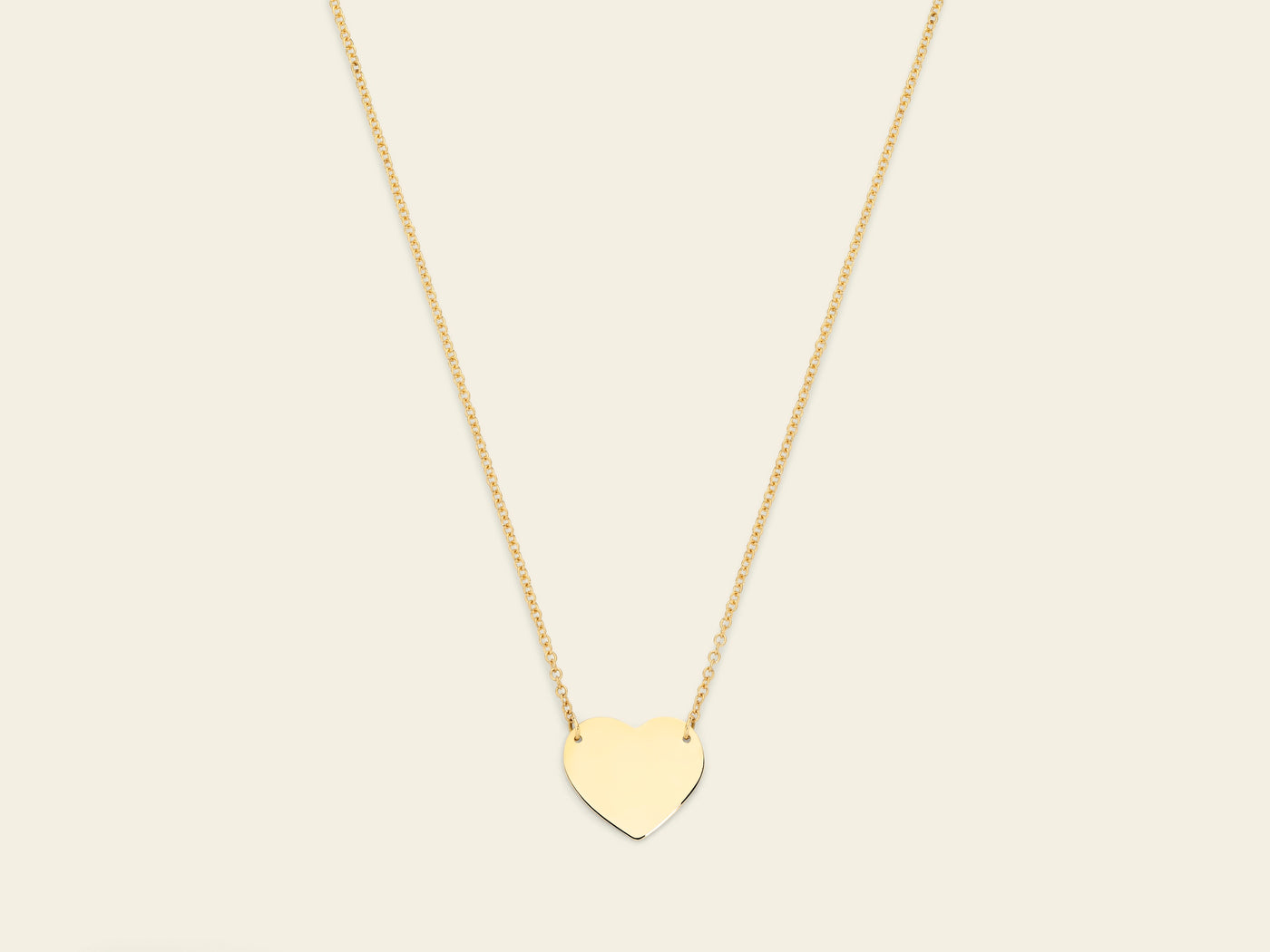 Collana con cuore a lastra