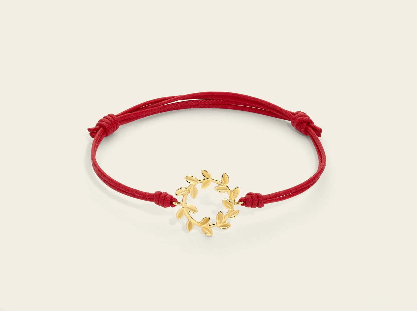 Bracciale cordino Flora con foglie