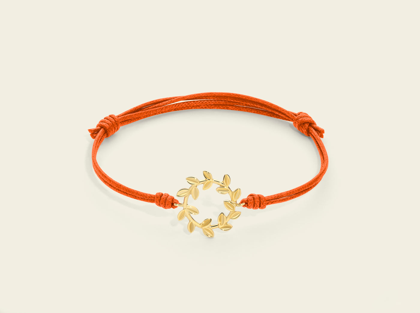 Bracciale cordino Flora con foglie