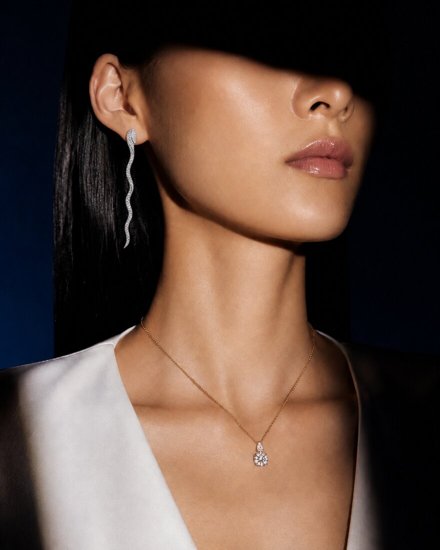 Orecchini Serpenti con Diamanti 9